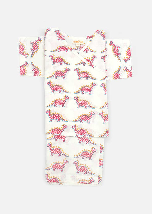 Newborn Baby Kimono - Dino